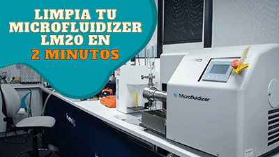 Limpia tu Microfluidizer LM20 en 2 Minutos
